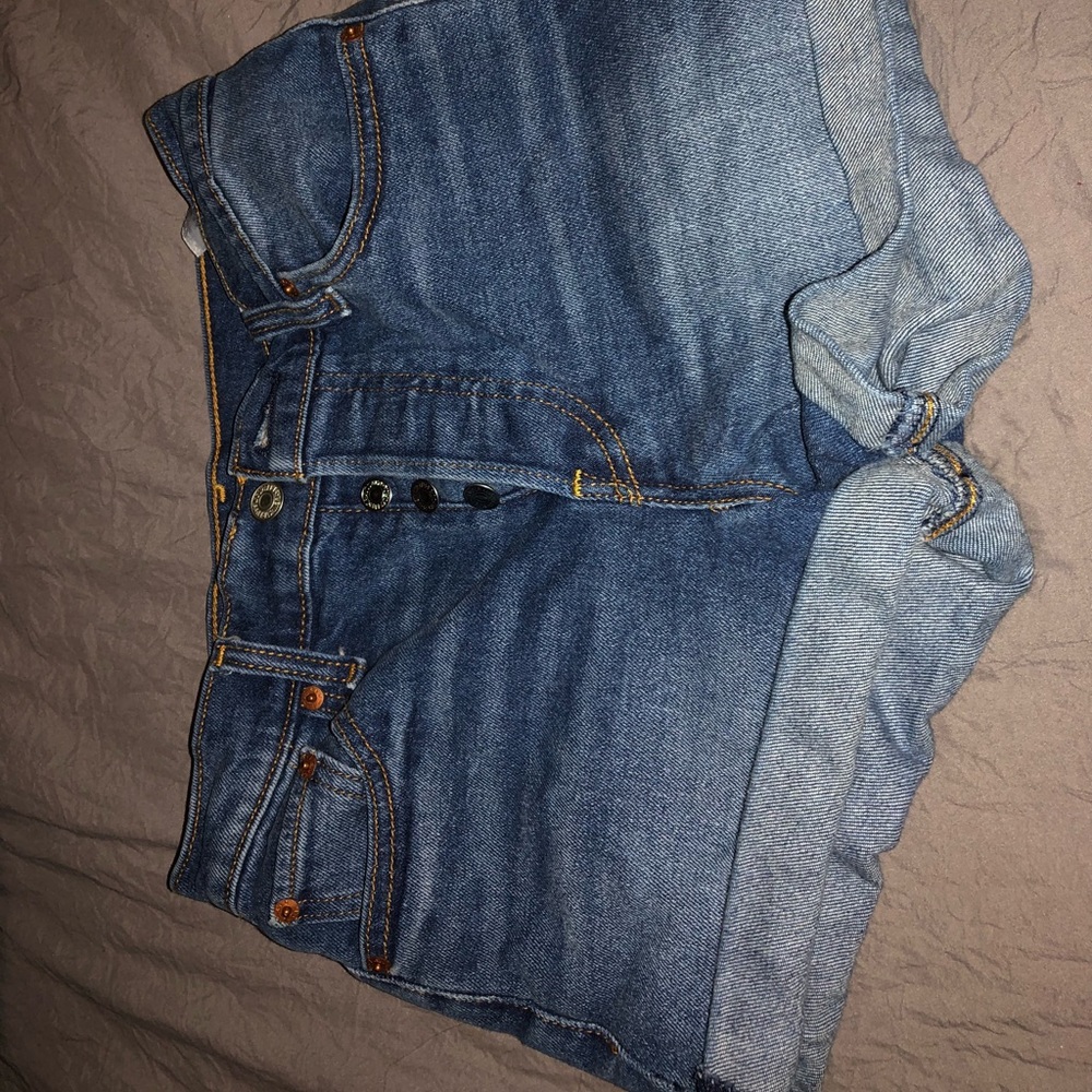 Levi’s button fly high waisted shorts